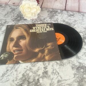 1970’s TAMMY WYNETTE’S GREATEST HITS VOL 1&2 vinyl record disc OLDIES 70’s